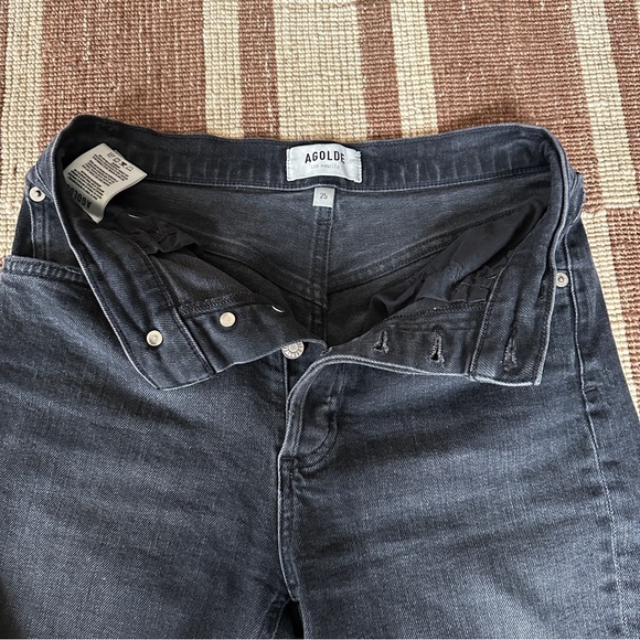 Agolde Riley High Rise Straight Crop Jeans - Picture 8 of 9
